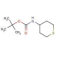 595597-00-5 tert-Butyl N-tetrahydrothiopyran-4-ylcarbamate chemical structure