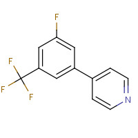 1214371-90-0 4-(3-Fluoro-5-(trifluoromethyl)phenyl)pyridine chemical structure