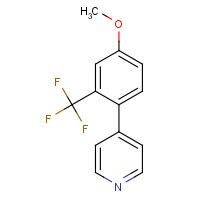 1214329-47-1 4-(4-Methoxy-2-(trifluoromethyl)phenyl)pyridine chemical structure