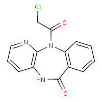 28797-48-0 1-(2-Chloroacetyl)-5,11-dihydro-pyrido-[2,3-b][1,4]benzodiazepin-6-one chemical structure