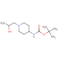 917344-75-3 tert-Butyl 1-(2-hydroxypropyl)-piperidin-4-ylcarbamate chemical structure