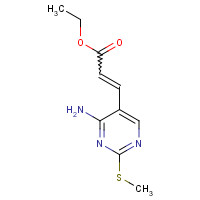 211244-80-3 (E)-Ethyl 3-(4-amino-2-(methylthio)-pyrimidin-5-yl)acrylate chemical structure