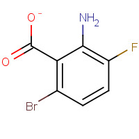 1153974-98-1 2-Amino-6-bromo-3-fluorobenzoic acid chemical structure