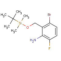 1227958-00-0 3-Bromo-2-((tert-butyldimethylsilyloxy)-methyl)-6-fluoroaniline chemical structure