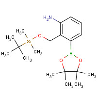 1147531-06-3 2-((tert-Butyldimethylsilyloxy)methyl)-3-(4,4,5,5-tetramethyl-1,3,2-dioxaborolan-2-yl)aniline chemical structure