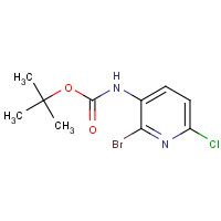 1227958-32-8 tert-Butyl 2-bromo-6-chloropyridin-3-ylcarbamate chemical structure