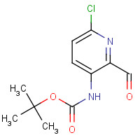 1199557-04-4 Carbamic acid, N-(6-chloro-2-formyl-3-pyridinyl)-, 1,1-dimethylethyl ester chemical structure