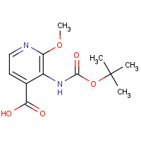 870997-82-3 3-(tert-Butoxycarbonylamino)-2-methoxyisonicotinic acid chemical structure