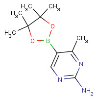 944401-55-2 4-Methyl-5-(4,4,5,5-tetramethyl-1,3,2-dioxaborolan-2-yl)pyrimidin-2-amine chemical structure