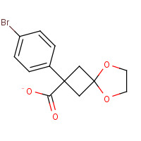 1199586-87-2 2-(4-Bromophenyl)-5,8-dioxaspiro-[3.4]octane-2-carboxylic acid chemical structure