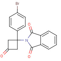 1199556-87-0 2-(1-(4-Bromophenyl)-3-oxocyclobutyl)-isoindoline-1,3-dione chemical structure
