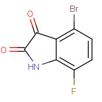 1153535-26-2 4-Bromo-7-fluoroindoline-2,3-dione chemical structure