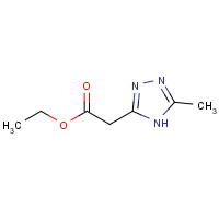 100187-10-8 Ethyl 2-(5-methyl-4H-1,2,4-triazol-3-yl)acetate chemical structure