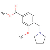 193964-75-9 Methyl 3-methoxy-4-(pyrrolidin-1-ylmethyl)benzoate chemical structure
