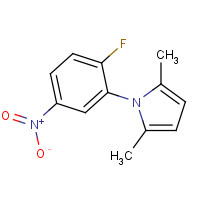 465514-85-6 1-(2-Fluoro-5-nitrophenyl)-2,5-dimethyl-1H-pyrrole chemical structure