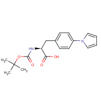 312619-46-8 N-{[(2-Methyl-2-propanyl)oxy]carbonyl}-4-(1H-pyrrol-1-yl)-L-phenylalanine chemical structure