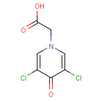 56187-37-2 (3,5-Dichloro-4-oxo-1(4H)-pyridinyl)acetic acid chemical structure