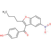 141645-16-1 (2-Butyl-5-nitro-1-benzofuran-3-yl)(4-hydroxyphenyl)methanone chemical structure