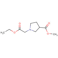 142483-57-6 methyl 1-(2-ethoxy-2-oxoethyl)pyrrolidine-3-carboxylate chemical structure