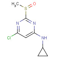 1289385-22-3 6-Chloro-N-cyclopropyl-2-(methylsulfinyl)-4-pyrimidinamine chemical structure