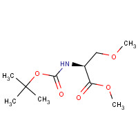 134167-07-0 L-Serine, N-[(1,1-dimethylethoxy)carbonyl]-O-methyl-, methyl ester chemical structure