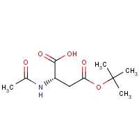 117833-18-8 (2S)-2-Acetamido-4-[(2-methyl-2-propanyl)oxy]-4-oxobutanoic acid chemical structure