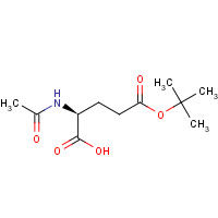 84192-88-1 (2S)-2-Acetamido-5-[(2-methyl-2-propanyl)oxy]-5-oxopentanoic acid (non-preferred name) chemical structure