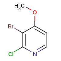 144584-29-2 3-bromo-2-chloro-4-methoxypyridine chemical structure