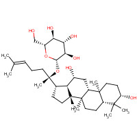 39262-14-1 (3b,12b)-3,12-Dihydroxydammar-24-en-20-yl b-D-glucopyranoside chemical structure