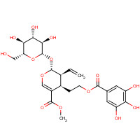 131189-57-6 Methyl (2R,3S,4R)-2-(b-D-glucopyranosyloxy)-4-{2-[(3,4,5-trihydroxybenzoyl)oxy]ethyl}-3-vinyl-3,4-dihydro-2H-pyran-5-carboxylate chemical structure