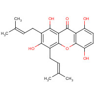 33390-42-0 1,3,5,8-Tetrahydroxy-2,4-bis(3-methyl-2-buten-1-yl)-9H-xanthen-9-one chemical structure