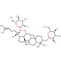 62025-49-4 (3b,12b)-20-(b-D-Glucopyranosyloxy)-12-hydroxydammar-24-en-3-yl b-D-glucopyranoside chemical structure