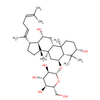 174721-08-5 (3b,6a,12b,20E)-3,12-Dihydroxydammara-20(22),24-dien-6-yl b-D-glucopyranoside chemical structure
