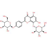 76135-82-5 4-[8-(b-D-Glucopyranosyloxy)-5,7-dihydroxy-4-oxo-4H-chromen-2-yl]phenyl b-D-glucopyranoside chemical structure