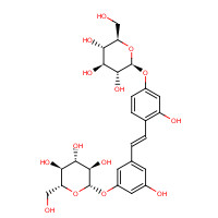 102841-42-9 3-{(E)-2-[4-(b-D-Glucopyranosyloxy)-2-hydroxyphenyl]vinyl}-5-hydroxyphenyl b-D-glucopyranoside chemical structure