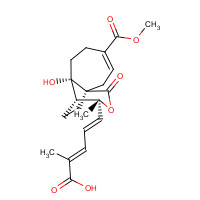 82601-41-0 (2E,4E)-5-[(1R,7S,8R,9R)-7-Hydroxy-4-(methoxycarbonyl)-9-methyl-11-oxo-10-oxatricyclo[6.3.2.01,7]tridec-3-en-9-yl]-2-methyl-2,4-pentadienoic acid chemical structure