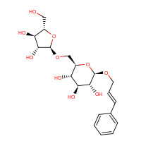 84954-93-8 (2E)-3-Phenyl-2-propen-1-yl 6-O-a-L-arabinofuranosyl-b-D-glucopyranoside chemical structure