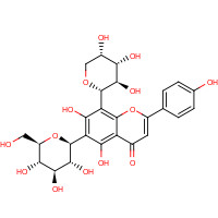 51938-32-0 5,7-Dihydroxy-2-(4-hydroxyphenyl)-6-[(2S,3R,4R,5S,6R)-3,4,5-trihydroxy-6-(hydroxymethyl)tetrahydro-2H-pyran-2-yl]-8-[(2S,3R,4S,5S)-3,4,5-trihydroxytetrahydro-2H-pyran-2-yl]-4H-chromen-4-one chemical structure