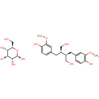 148244-82-0 (2R,3R)-2,3-Bis(4-hydroxy-3-methoxybenzyl)-1,4-butanediol - b-D-glucopyranose chemical structure