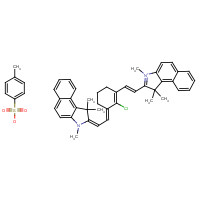 134127-48-3 2-[(E)-2-{(3E)-2-Chloro-3-[(2E)-2-(1,1,3-trimethyl-1,3-dihydro-2H-benzo[e]indol-2-ylidene)ethylidene]-1-cyclohexen-1-yl}vinyl]-1,1,3-trimethyl-1H-benzo[e]indolium 4-methylbenzenesulfonate chemical structure