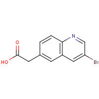 1022091-93-5 (3-Bromo-6-quinolinyl)acetic acid chemical structure