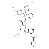 251647-48-0 N-Benzoyl-5'-O-[bis(4-methoxyphenyl)phenylmethyl]-2'-O-(2-methoxyethyl)adenosine chemical structure