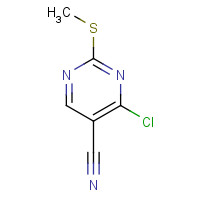 33089-15-5 4-Chloro-2-(methylsulfanyl)-5-pyrimidinecarbonitrile chemical structure