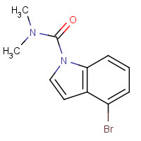 200418-18-4 4-Bromo-N,N-dimethyl-1H-indole-1-carboxamide chemical structure