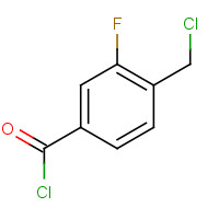 200418-17-3 Benzoyl chloride, 4-(chloromethyl)-3-fluoro- (9CI) chemical structure
