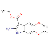 121641-88-1 Ethyl 2-amino-5,6-dimethoxy-1H-indole-3-carboxylate chemical structure