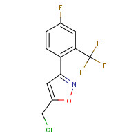 858939-35-2 5-(Chloromethyl)-3-[4-fluoro-2-(trifluoromethyl)phenyl]-1,2-oxazole chemical structure