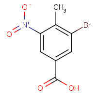 34545-20-5 3-Bromo-4-methyl-5-nitrobenzoic acid chemical structure