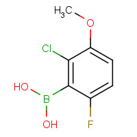 1072945-77-7 (2-chloro-6-fluoro-3-methoxy-phenyl)boronic acid chemical structure