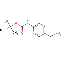 654679-12-6 5-(AMINOMETHYL)-2-(N-BOC)AMINOPYRIDINE chemical structure